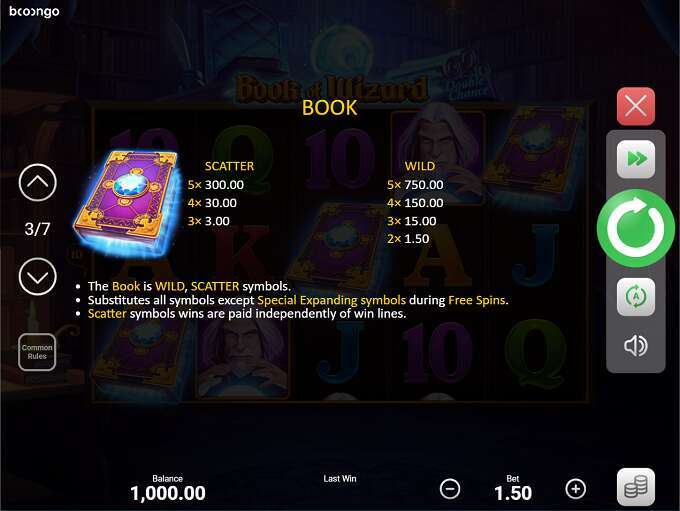 Book Of Wizard: Double Chance
