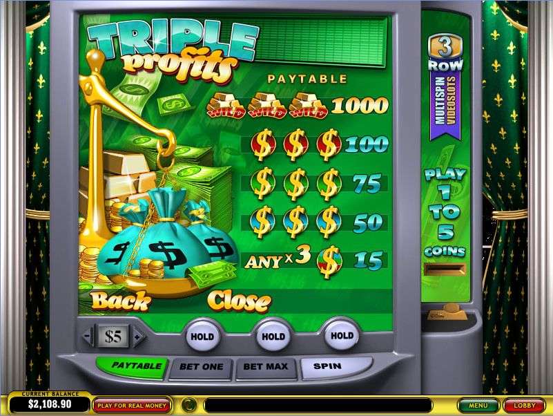 Triple Profits Multi-Spin Slot